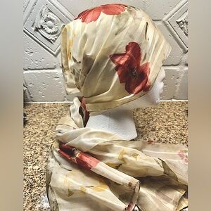 Silk feel head scarf